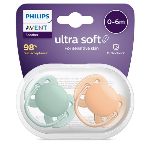 Philips Avent Ultra Soft Napp 0-6 mdr 2-pack Fashion