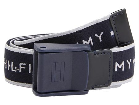 Tommy Hilfiger Webbing Bälte Space Blue Fashion