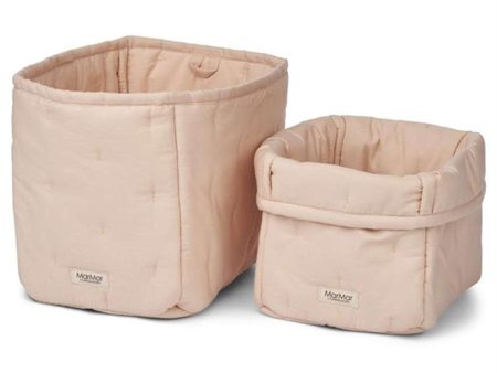 MarMar Opbevaringskurv 2-Pack Beige Rose Online Hot Sale