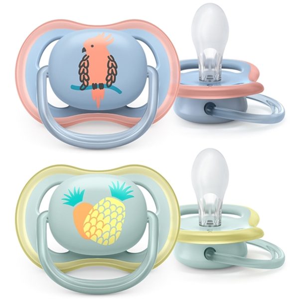 Philips Avent Ultra Air Napp 0-6 mdr Ananas Papegøje 2-pak Discount