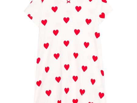 Petit Bateau Kjole White Red Online Sale