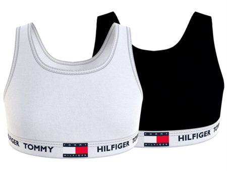 Tommy Hilfiger Bralette 2-pack White Black Hot on Sale