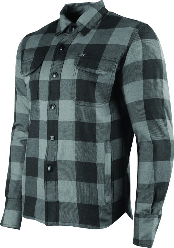 Speed and Strength True Grit Armored Moto Shirt Grey - 2XL For Cheap