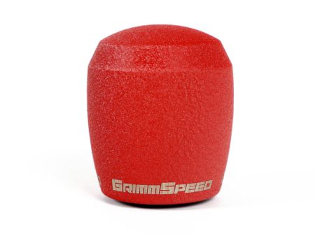 GrimmSpeed Stubby Shift Knob Stainless Steel Red - M12x1.25 Supply